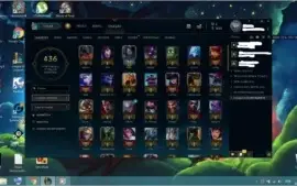 CONTA PLATINA 1 COM BORDA DE PLATINA 111 CHAMPS 47 SKINS