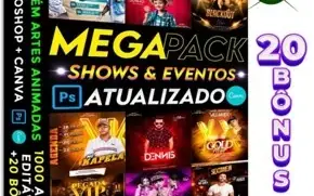 Pack Artes Flyer Agenda De Shows Psd Editáveis