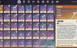 Genshin Impact AR56 com 45 PERSONAGENS 12 T5 Yae Xiao Raiden