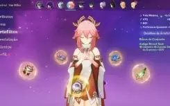 Genshin Impact AR56 com 45 PERSONAGENS 12 T5 Yae Xiao Raiden