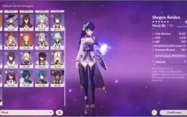 Shogun Raiden (Baal) + Luz do Cortador de Grama + 5*
