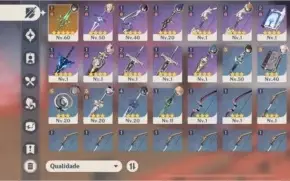 Ar38, xiao + jade, kokomi, zhongli, Jean c1 e qiqi