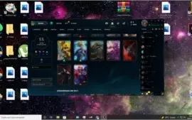 conta de lol quase todos campeões , 55 skins !