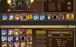 Global|Level:50|5x6*|13x5*|Alicia|Sea Emperor|Lagmaron|383#