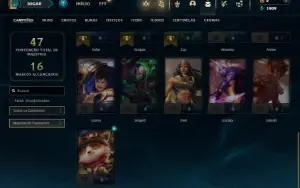 Prata 4 com 26 Champs e 5 Skins + 1 Fragmento