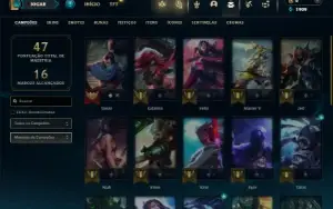 Prata 4 com 26 Champs e 5 Skins + 1 Fragmento