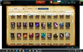 COnta de lol platina 1 mais de 300 skins, sivir vitoriosa...