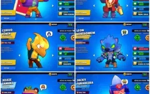 Conta 99% full Passe comprado Brawl varias skins