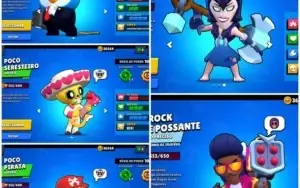 Conta 99% full Passe comprado Brawl varias skins