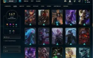 Conta ouro 3 com 150 champs e 167 skins Nivel 467 (MAIN ADC)