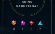 CONTA LVL 147 PRATA 1 VARIAS SKINS LENDÁRIAS