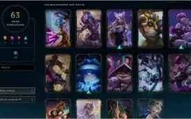 CONTA LOL NVL 180, PRATA 1, 63 SKINS, 86 CHAMPS