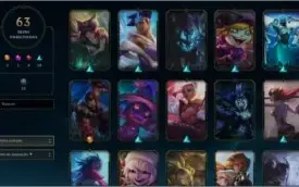 CONTA LOL NVL 180, PRATA 1, 63 SKINS, 86 CHAMPS