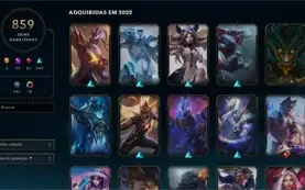 Conta de lol 860 skins