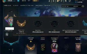 Ouro 2 com TODOS os champs e 147 Skins ( MID / JG / TOP )