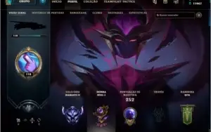 Conta de LOL DIAMANTE 4 MMR ALTO 69% win rate