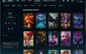 Conta de LOL DIAMANTE 4 MMR ALTO 69% win rate