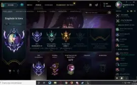 Conta de LOL platina 3 solo/duo diamante 3 TFT ALL Champions