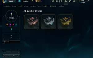 Ouro 4 com 45 Champs e 5 Skins