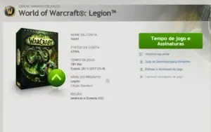 Conta Battle.net World of Warcraft Legion
