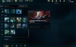 Conta ouro 1 com 26 Champs e 10 Fragmentos de skins