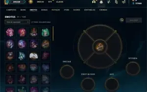 Conta ouro 1 com 26 Champs e 10 Fragmentos de skins