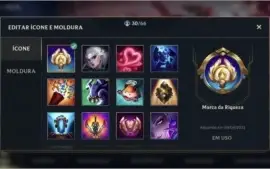 ESMERALDA IV + 21 SKINS + 46 CAMPEÕES + PASSE WILD COMPLETO