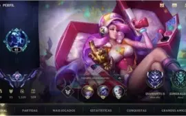 ESMERALDA IV + 21 SKINS + 46 CAMPEÕES + PASSE WILD COMPLETO