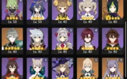 Genshin Impact 22 T5 Navia e Raiden C1 + 7 armas T5 + resina