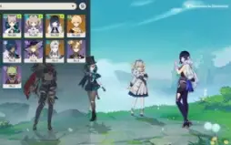 Genshin- Neuvillete,Yelan E Dehya,7 Tiros Rosas E 8300 Gemas