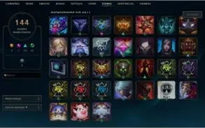 Conta platina 2 /107 skins/ faltando apenas 16 campeoes