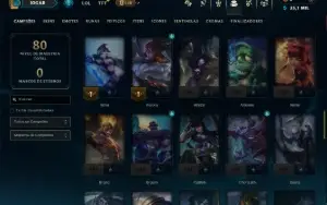 Diamante 2 com 70 Champs e 13 Skins