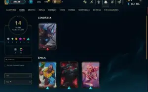 Diamante 2 com 70 Champs e 13 Skins