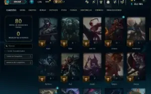 Diamante 2 com 70 Champs e 13 Skins