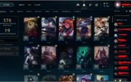 Vendo conta do Lol MAIS DE 100 SKINS e pequenas lendas.