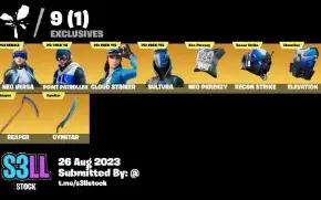 Conta Fortnite Thryhard Barata + Neo Versa, Gwen, Ney, Lara