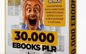 30.000 Ebooks Plr + Elementor Pro + 3.600 Landing Pages