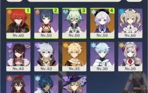 AR32 Diluc Qiqi e Xiao Garantido