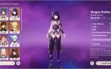 Baal+lança+zhongli+kokomi+hutao+livro 5 star