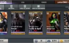 Injustice Mobile personagens e equipamentos