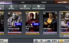 Injustice Mobile personagens e equipamentos