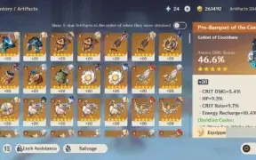 Genshin impact account, well built, AR 56, Read Description!