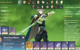 Conta Genshin Impact AR 7 com Alhaitham + Assinatura e Jean
