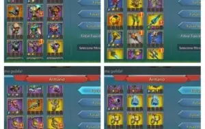 Conta t4, 300m de poder, 300k de gemas + 2 skins de castelo