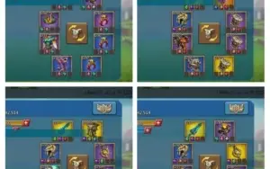 Conta t4, 300m de poder, 300k de gemas + 2 skins de castelo