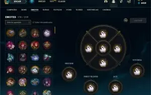 Conta prata 4 com 135 Champs e 208 Skins + 1 Prestigio