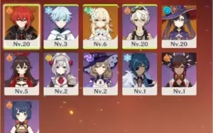 Conta geshin impact nivel 13 - diluci + mona