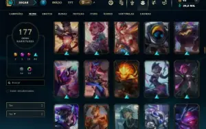 Bronze 1 com 135 Champs e 177 Skins ( ADC / SUP )