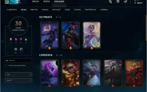Conta League Of Legends Borda Diamante, Elo Platina 3