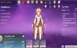 Conta Genshin Impact AR 7 com Yae Miko e Diluc